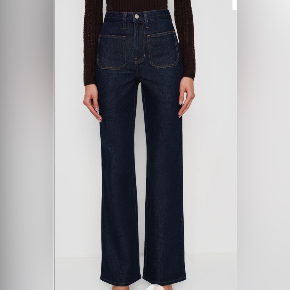 Reformation Alyssa Stretch High Rise Wide Leg Jeans Size 26